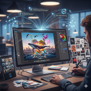 Photoshop con IA: innovación en diseño gráfico y edición fotográfica