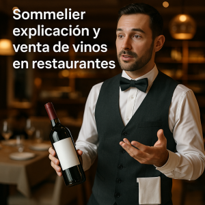 Sommelier explicación y venta de vinos en restaurantes (Presencial)