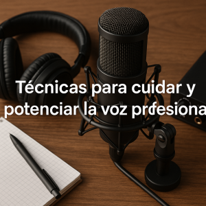 Técnicas para cuidar y potenciar la voz profesional